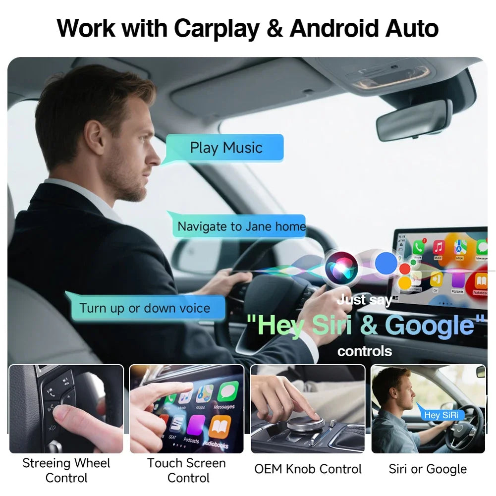 Seamless Wireless Carplay & Android Auto™