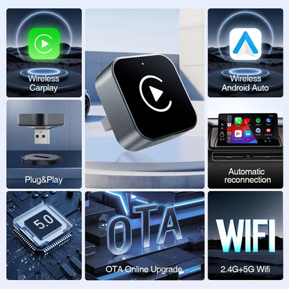 Seamless Wireless Carplay & Android Auto™